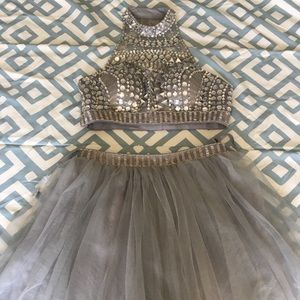 2 piece formal dress